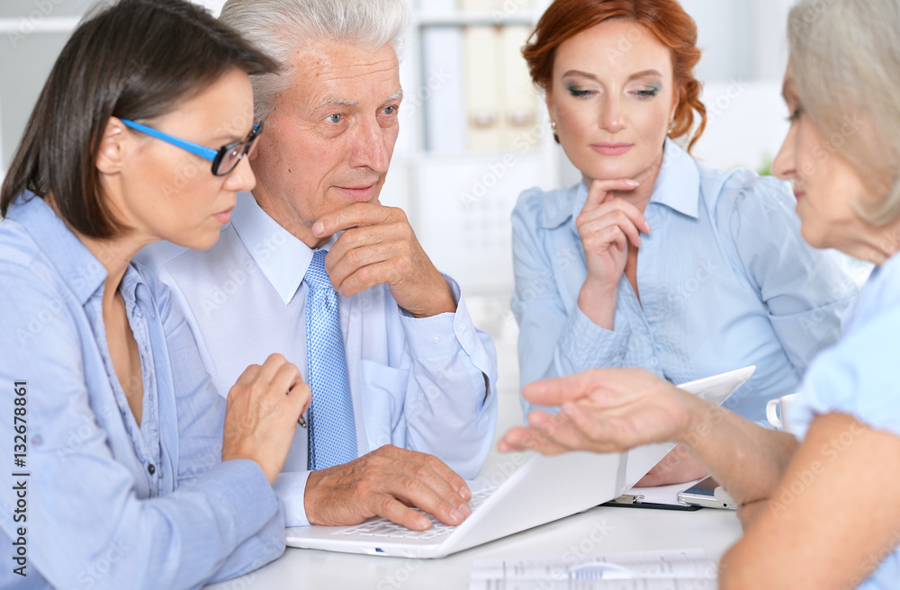 Fototapeta premium Businesspeople Working In Office