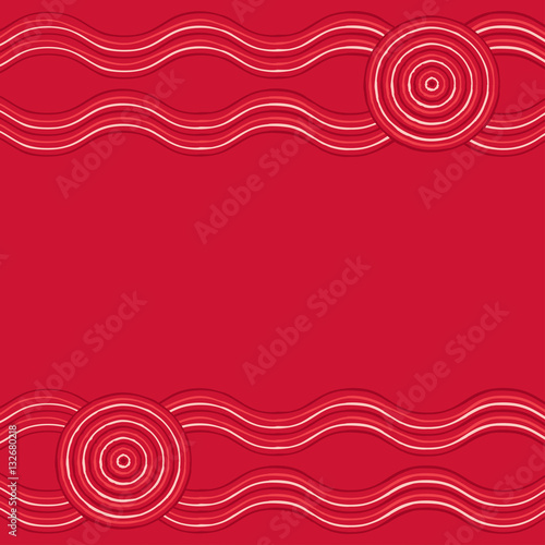 Australian Aboriginal art background in vector format.