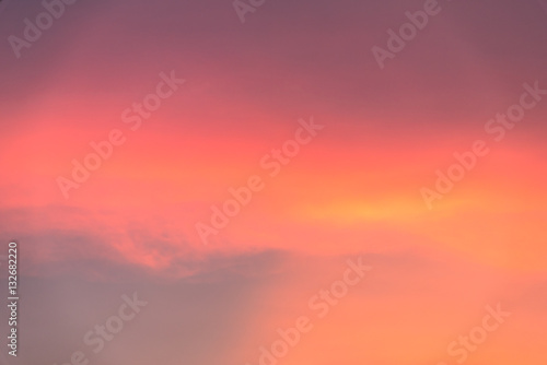 Abstract nature background.Moody pink and purple clouds in sun s