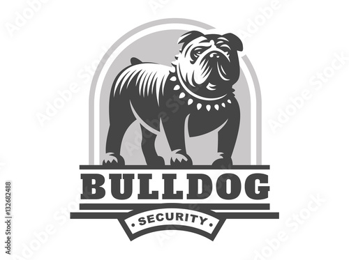 Bulldog logo - vector illustration, emblem