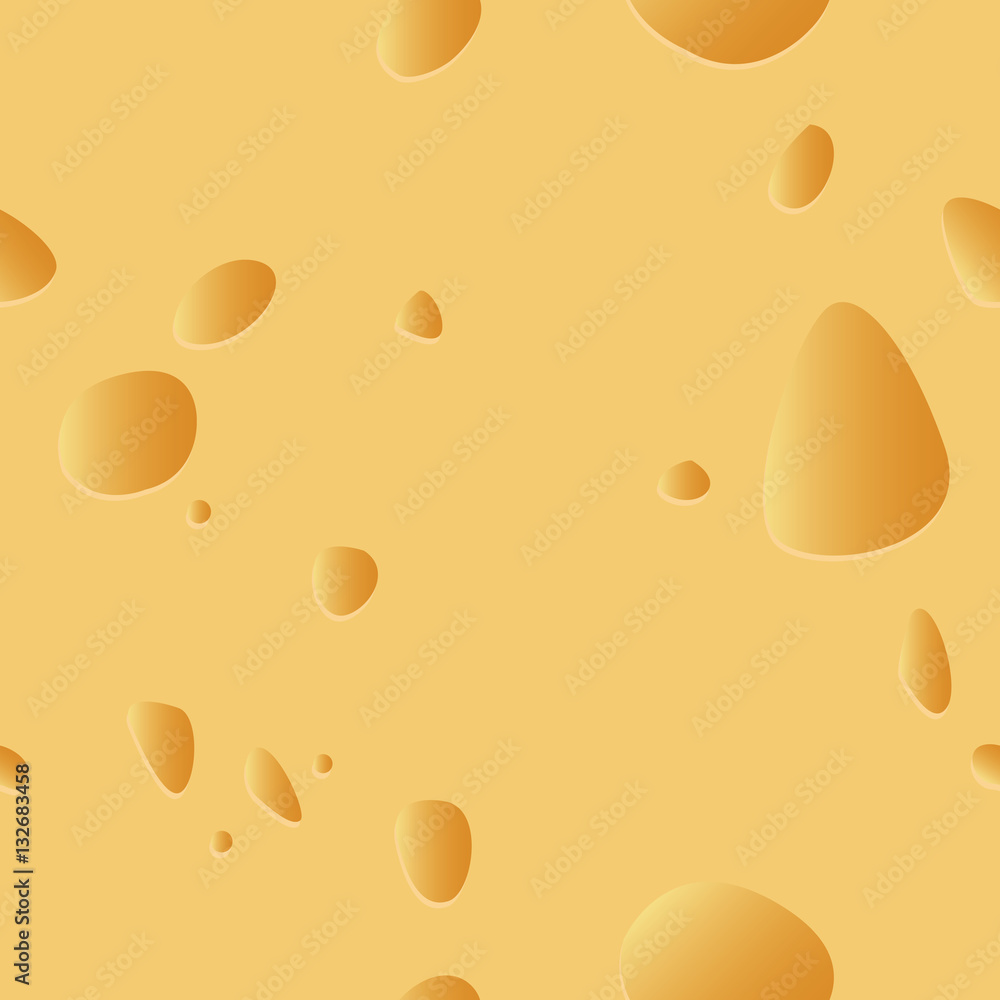 Cheese seamless background pattern, Vector illustration, Clip art