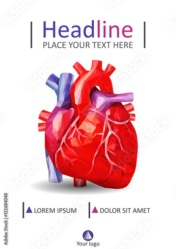 Annual report. Academic book cover A4 design. Vector