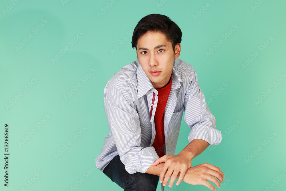 笑顔の男性