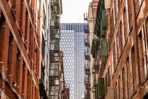 Photography fire ladder in new york
