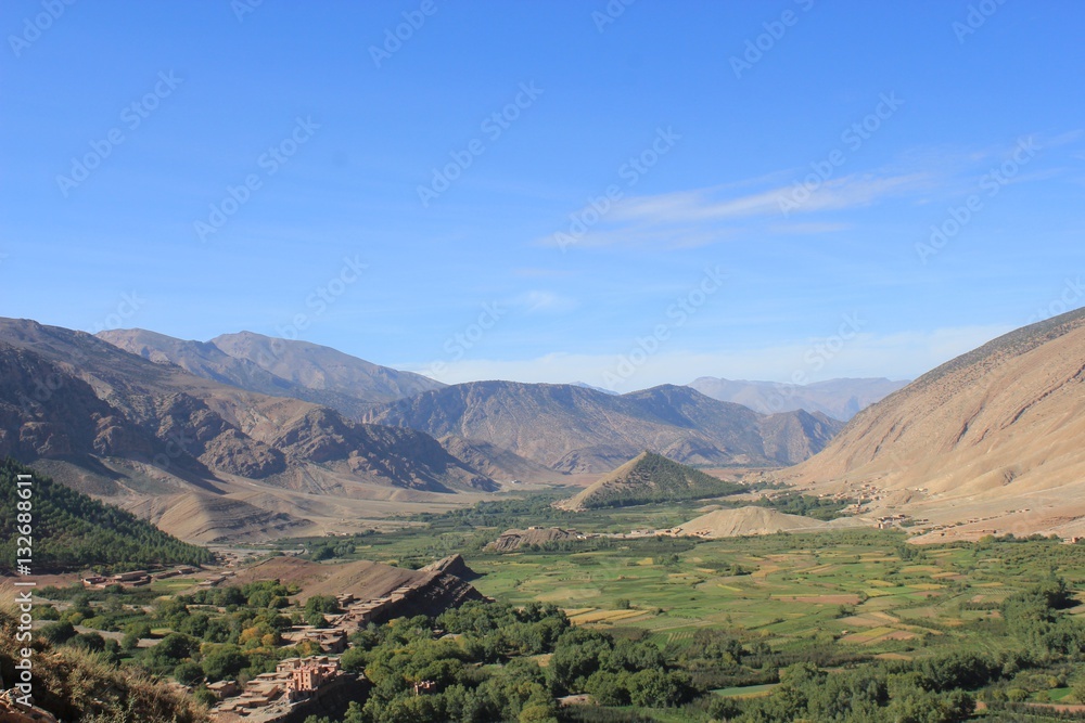 Fototapeta premium Aussicht über das Bouguemeztal