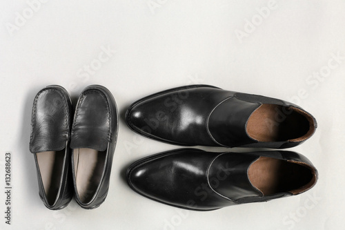 Leather men's shoes