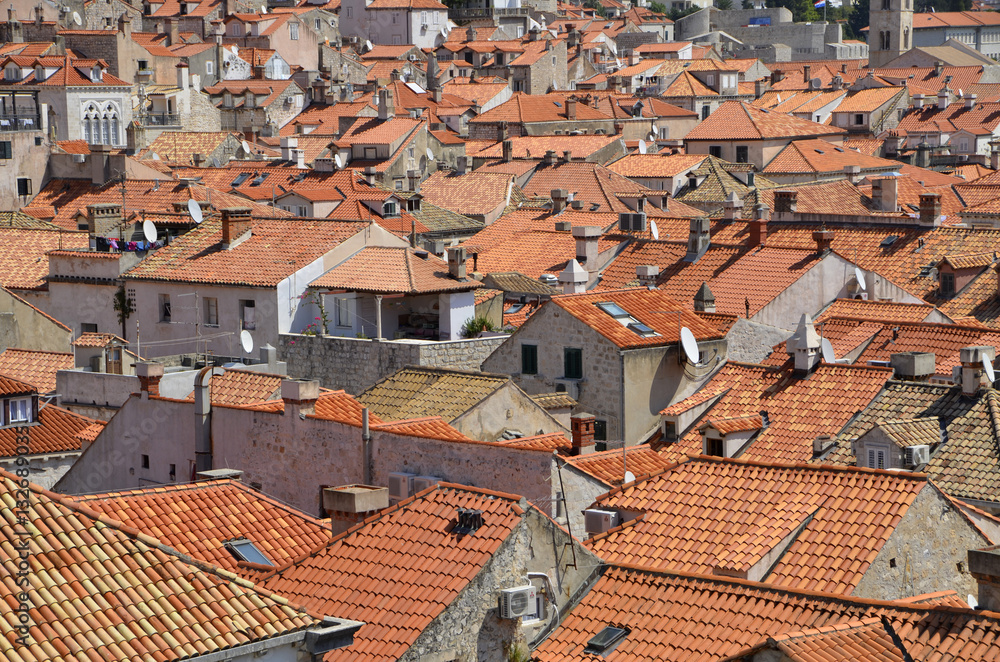 Tejados en Dubrovnik