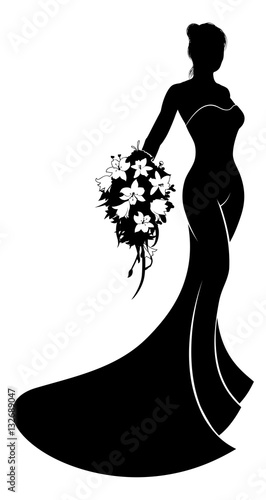  Silhouette Wedding Dress Bride
