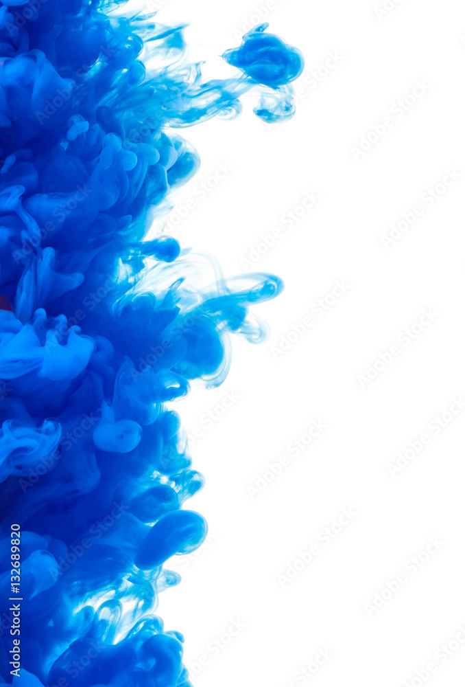 Obraz premium Splash of blue paint