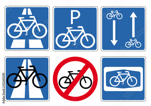Schildersammlung Fahrrad 