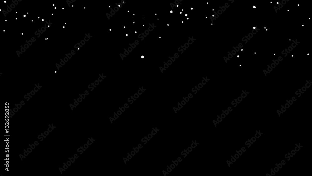 Fractal Snowflakes Falling Fractal Snowflakes Falling