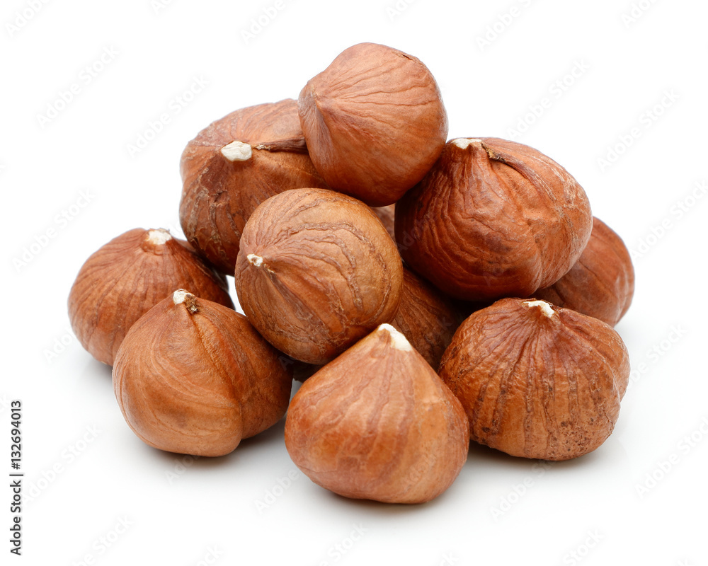 Heap of Hazelnut isolated Heap of Hazelnut isolated