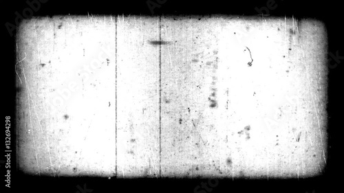 Very Old Film Look With Scratches And Border