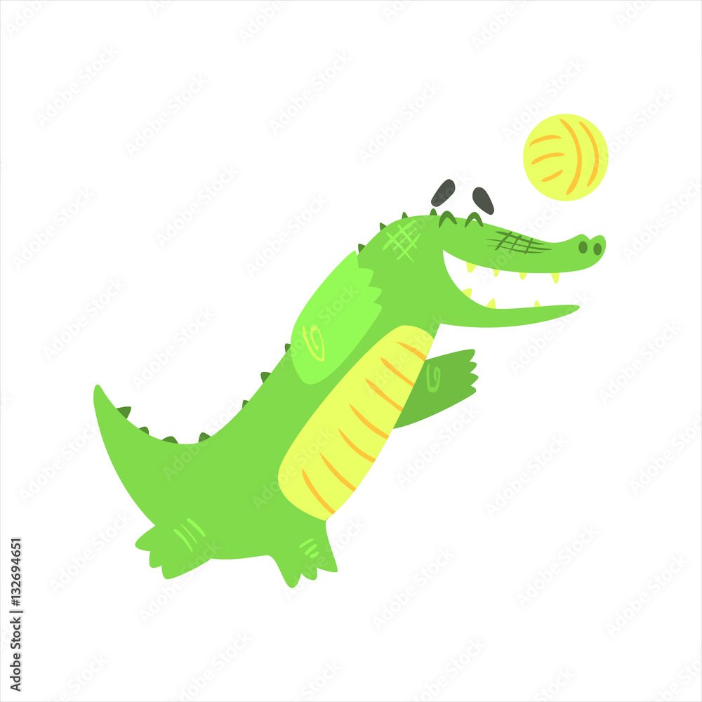 Bevouliin Free Game Sprites - Crocodile Mascot Running and Jumping