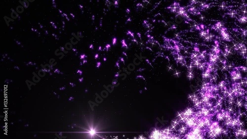 Comet sparkle purple