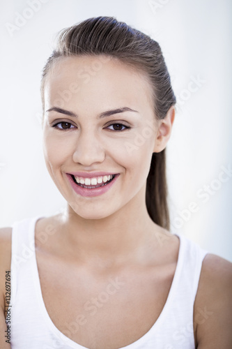 Portrait of a Smiling Young Woman
