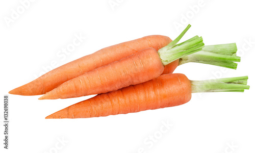 three ripe carrot