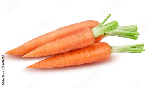 three ripe carrot