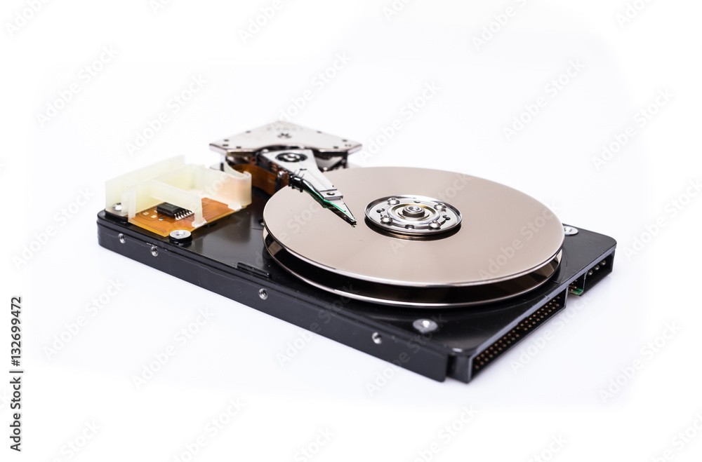 Winchester disk on white background Winchester disk on white background