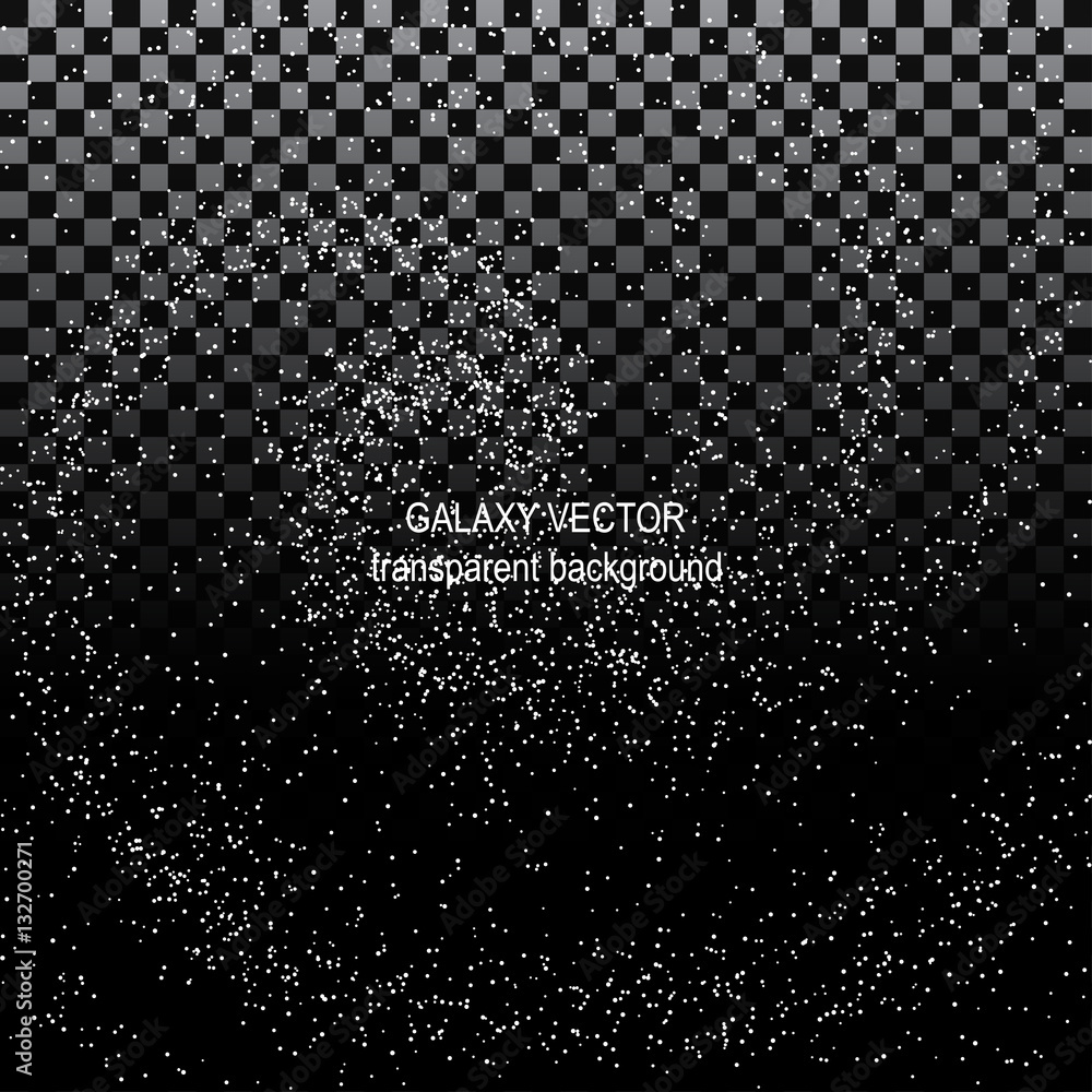 Naklejka premium Image of galaxies, nebulae, cosmos, and effect tunnel spiral galaxy on transparent black background vector illustration