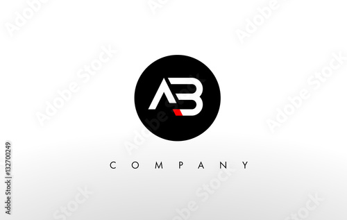 AB Logo. A B Letter Design Vector