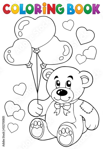 Coloring book Valentine theme 7