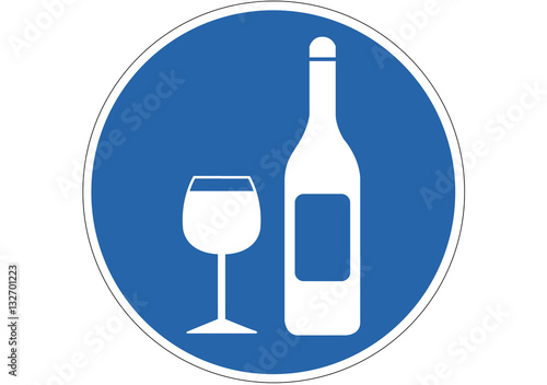 Schild Wein trinken erlaubt