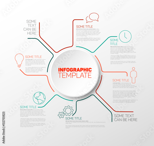 Vector Infographic report template