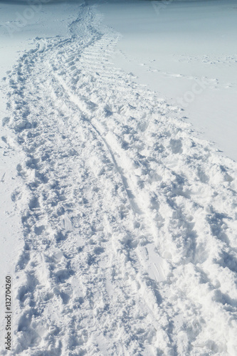 Footsteps on the snow © Željko Radojko