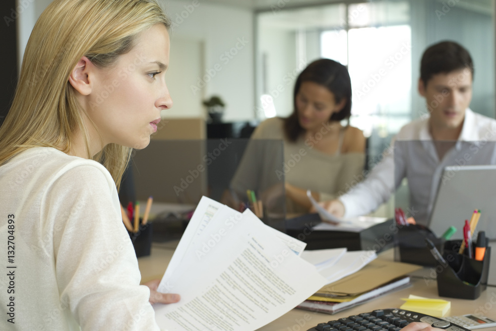 Woman working in office Woman working in office