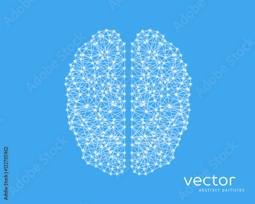 Abstract vector illustration of brain.