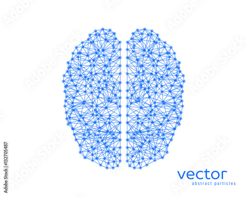 Abstract vector illustration of brain.