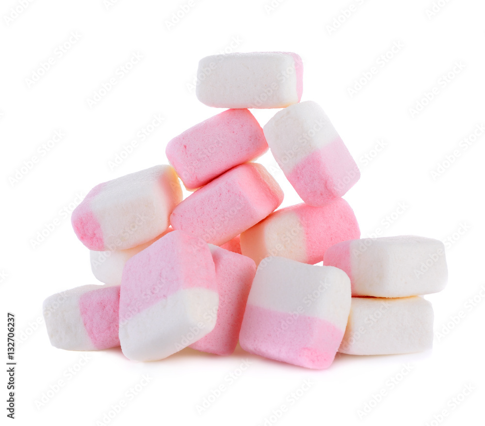 marshmallow isolated on a white background marshmallow isolated on a white background