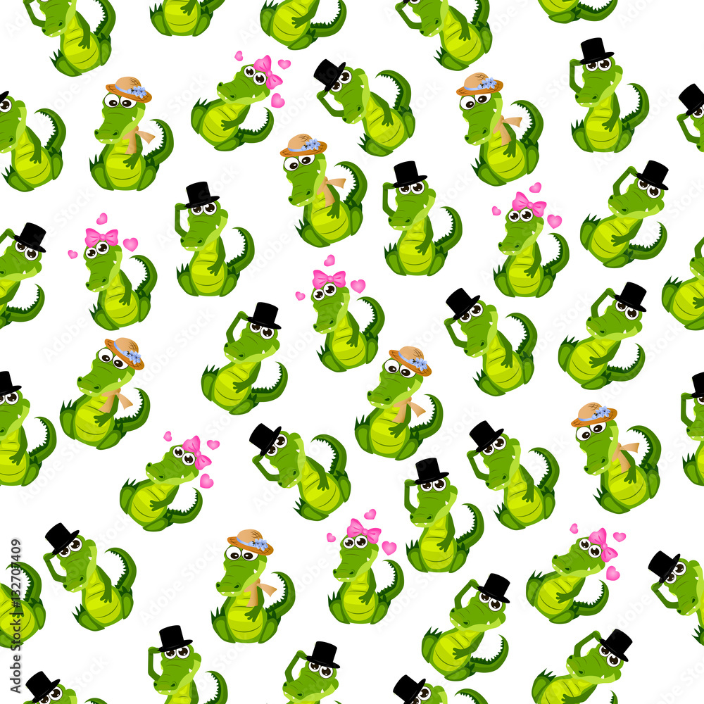 Obraz premium cute crocodile or alligator