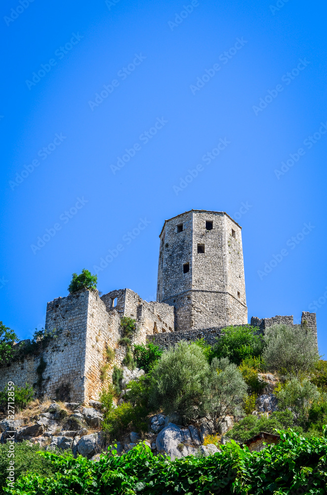 Fortress in old town Pocitelj - Bosnia and Herzegovina