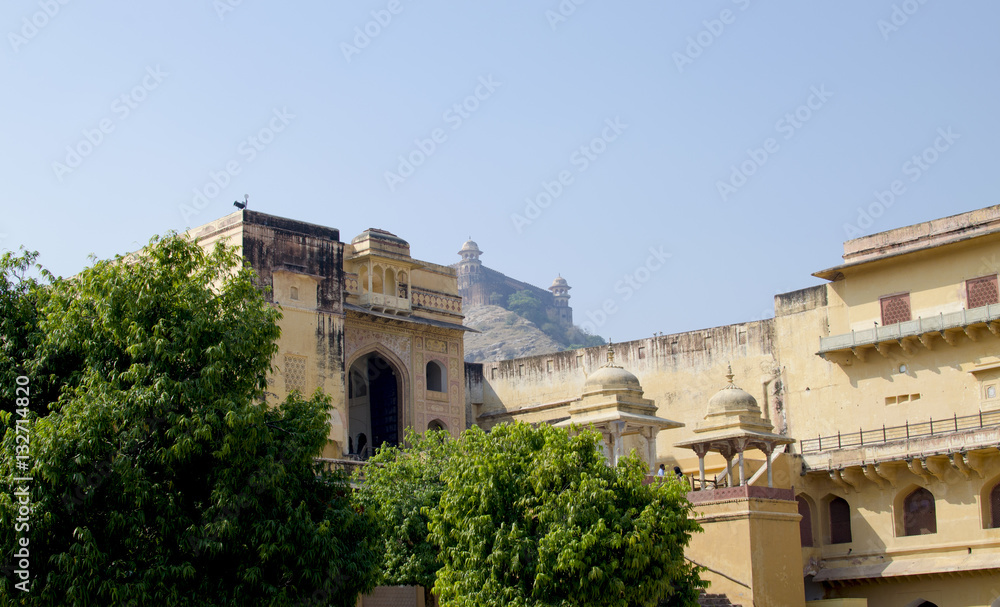 Naklejka premium Istorical construction Amber's fort architecture