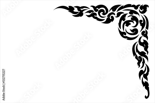 thai style on white background