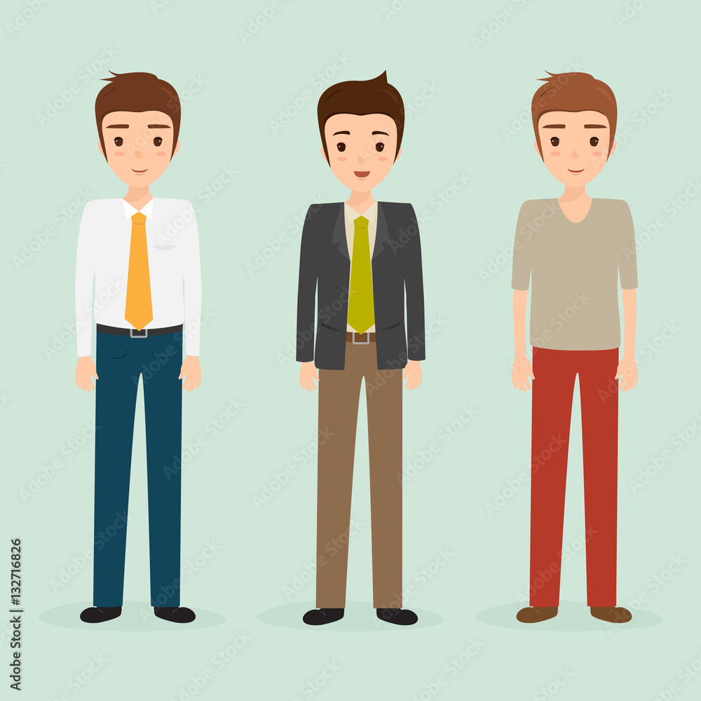 business man character. people suit to job. business cartoon vector. business man character. people suit to job. business cartoon vector.