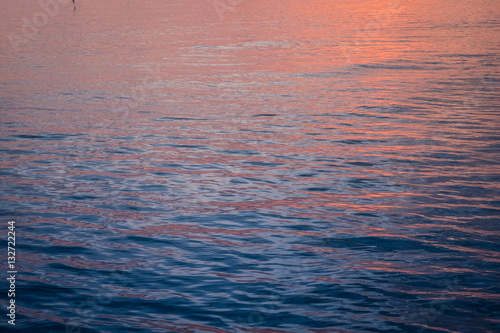Slika na platnu beauty colorful of wave surface when sun rise