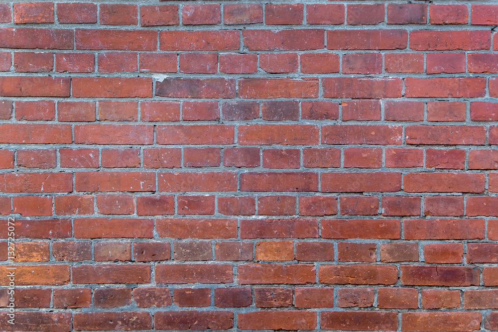 Fototapeta premium Grunge red brick wall texture background.