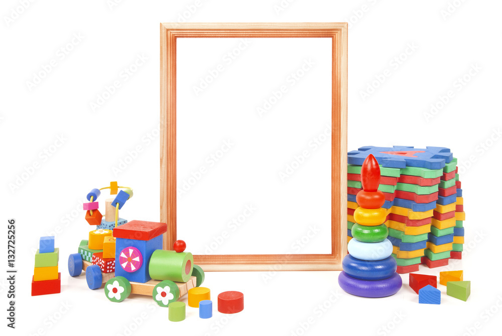 Obraz premium frame and many toys