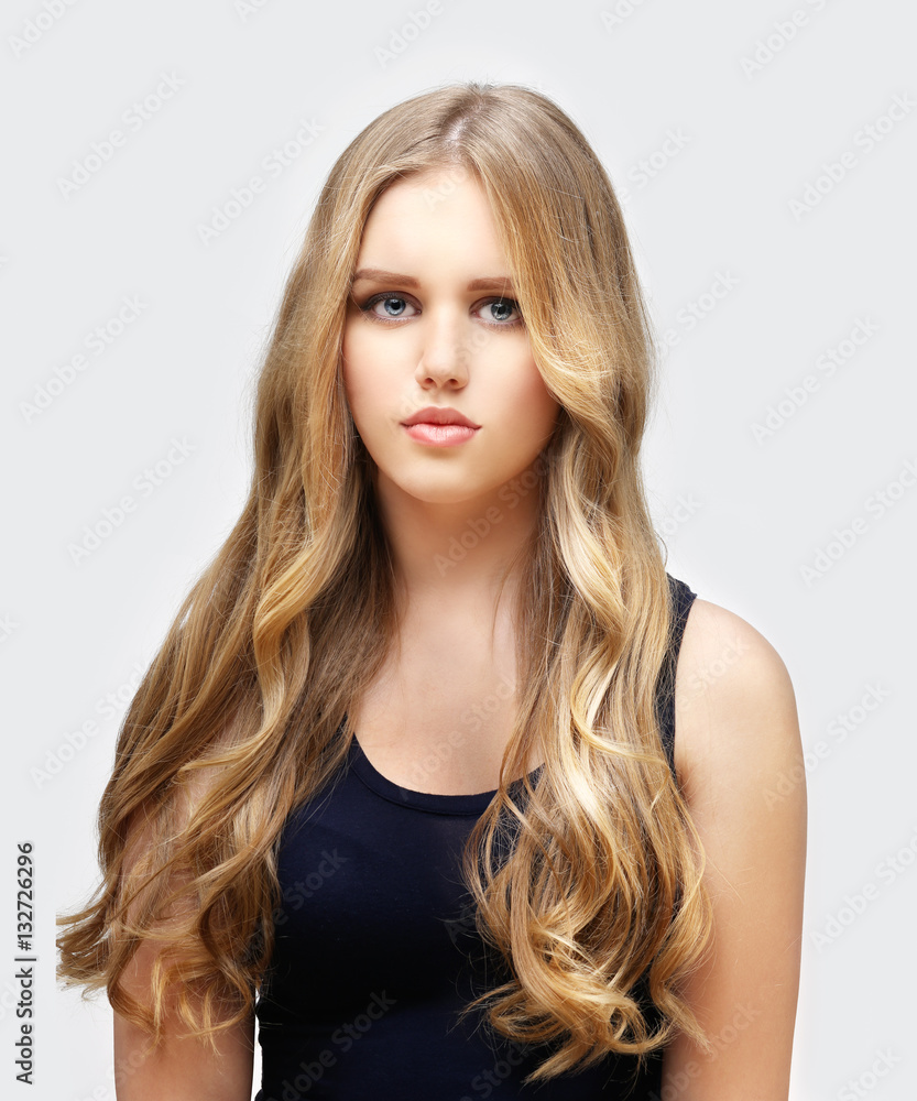 Beauty portrait of a young girl. Fresh Clean Skin Beauty portrait of a young girl. Fresh Clean Skin