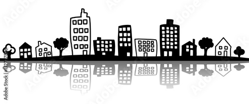 Stadt Silhouette Grafik