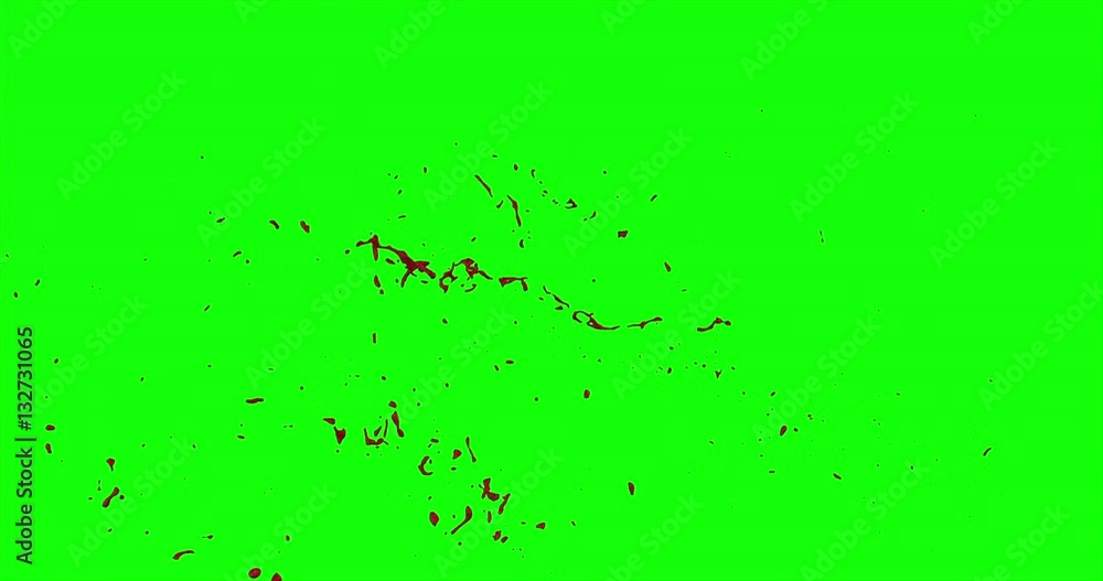4k Blood Burst Slow Motion (Green Screen) 33 4k Blood Burst Slow Motion (Green Screen) 33