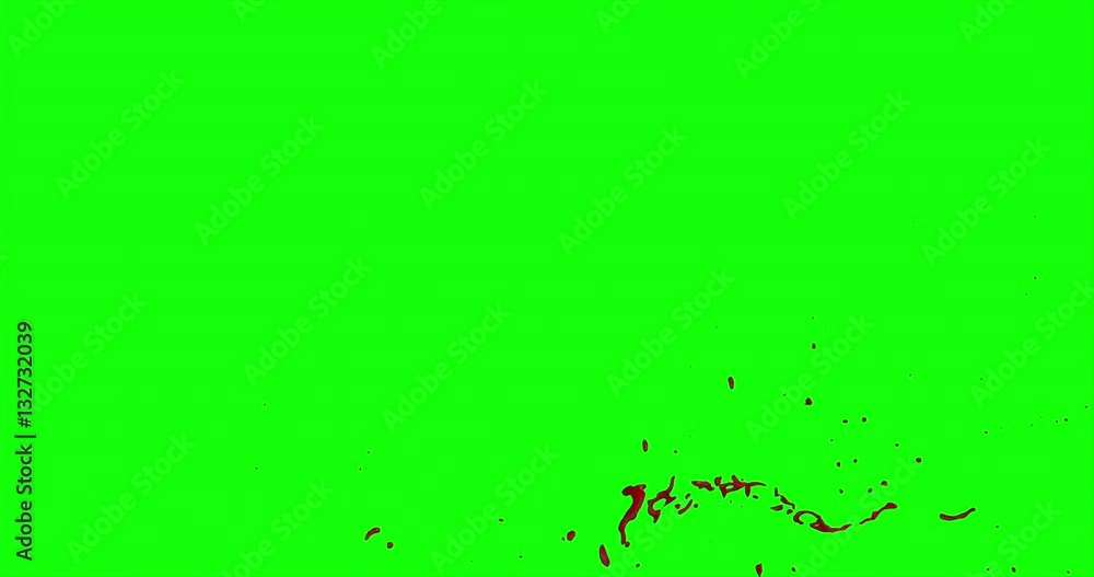4k Blood Burst Slow Motion (Green Screen) 96 4k Blood Burst Slow Motion (Green Screen) 96