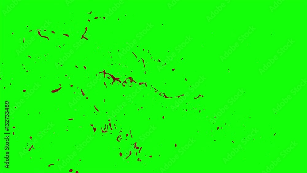 Hd Blood Burst Slow Motion (Green Screen) 34 Hd Blood Burst Slow Motion (Green Screen) 34