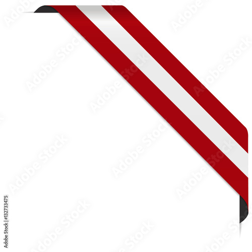 Österreich Flagge Eckbanner