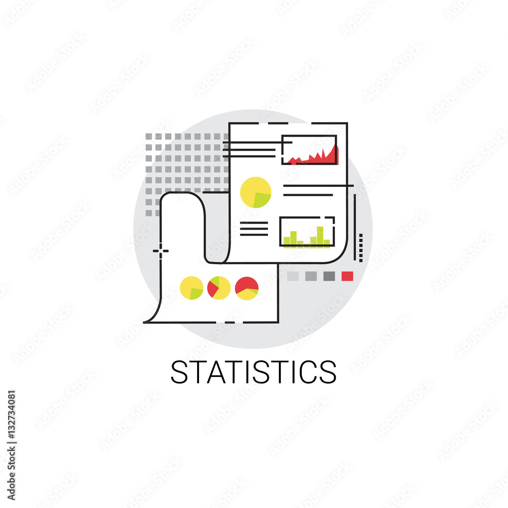 Statistics Analysis Concept Finance Diagram Data Icon Vector Illustration Statistics Analysis Concept Finance Diagram Data Icon Vector Illustration
