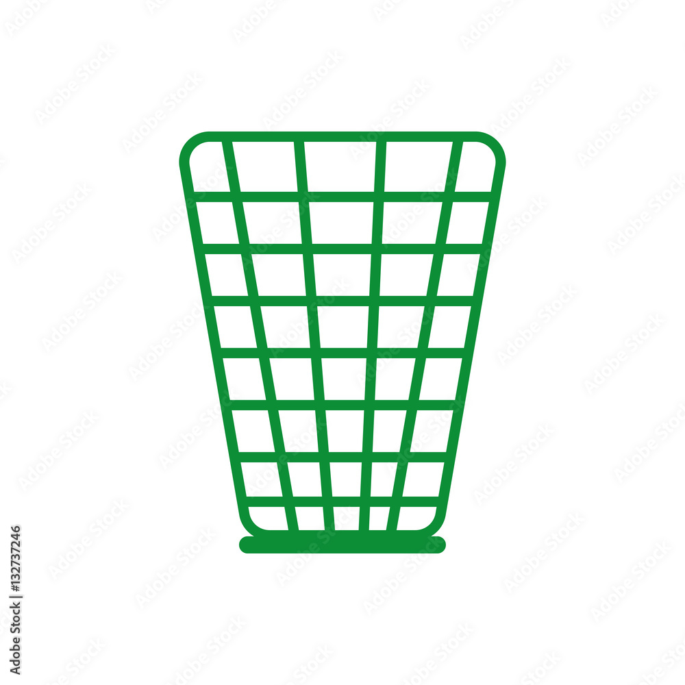 Trash bin icon, vector illustration Trash bin icon, vector illustration