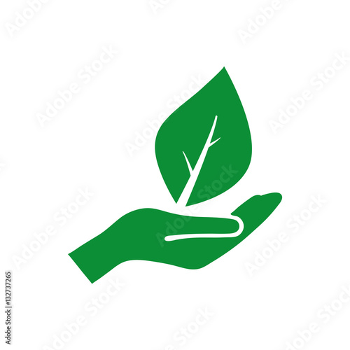 plant in hand icon